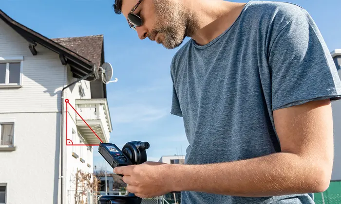 Mesure d'angles avec un télémètre laser Leica Disto X4